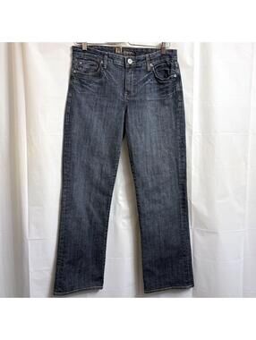 KUT from the Kloth Women's Size 10 Dark Wash Straight Leg Jeans Embroidered